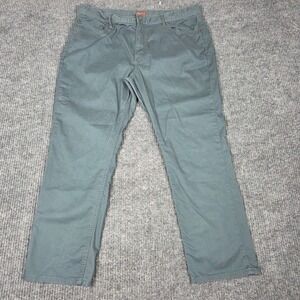 Red Ale by Alesbury Mens Slim Fit Pants 36x28 Dark Teal Blue Stretch Chino 26957